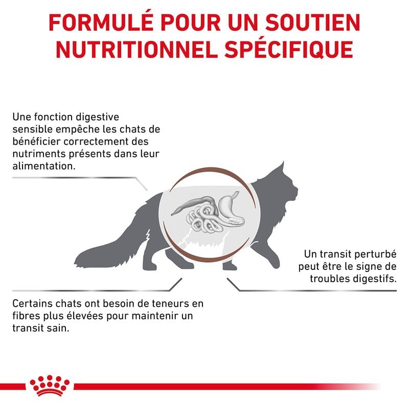 Royal Canin Veterinary Diet Cat Fibre Response Alimentação veterinária para gatos com problemas gastrintestinais