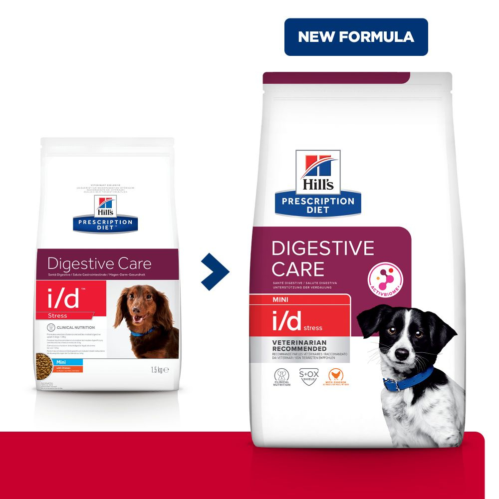 HILL'S Prescription Diet I/D AB+ Digestive Care Mini Stress Adult für Hunde kleiner Rassen