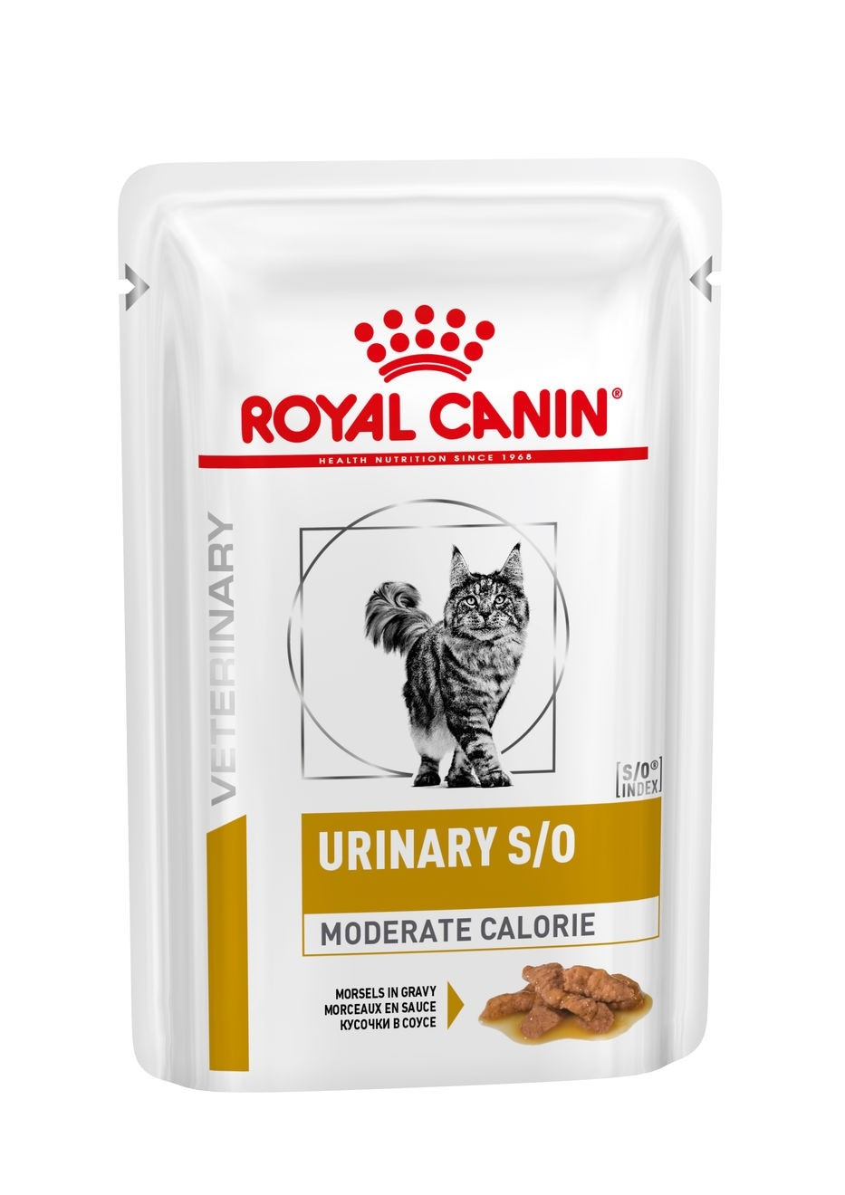 Royal Canin Veterinary Diet Feline Urinary S/O Moderate Calorie - Ração veterinária e alimentos dietéticos para gatos - 2x85g 