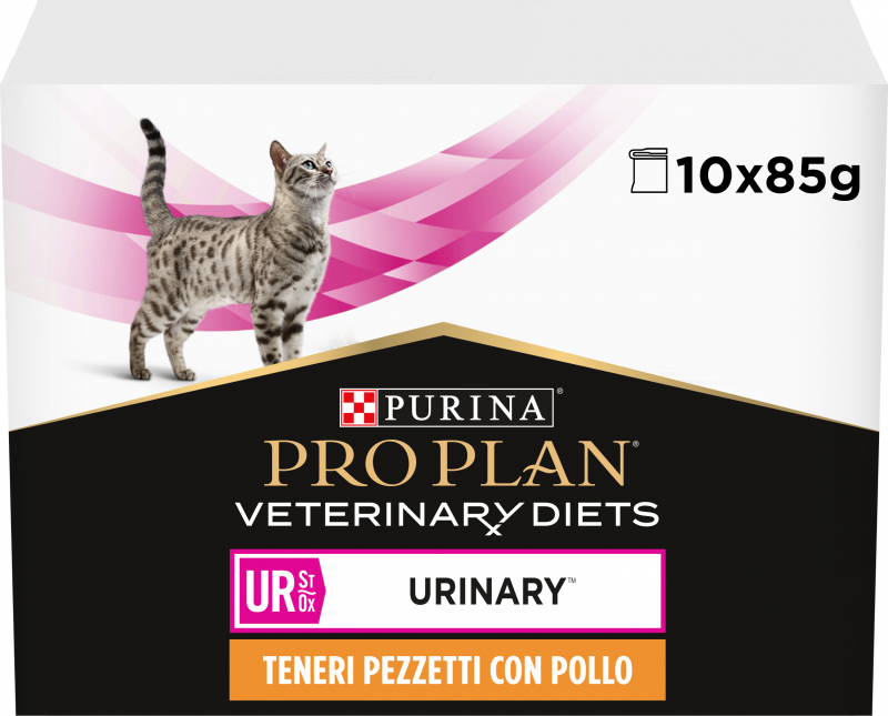 Paté Purina Pro Plan Veterinary Diets Feline UR ST/OX URINARY Alimentação para gato com problemas urinários e renais