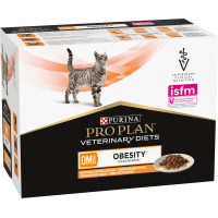 Pack de 10 Pâtées PRO PLAN Veterinary Diets Feline OM ST / OX Obesity Management