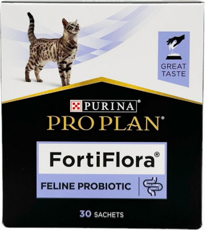 Fortiflora Chat Probiotique pour la flore intestinale poudre en sachets