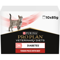 Pack de 10 sobres PRO PLAN Veterinary Diets Feline DM Diabetes Management para gatos