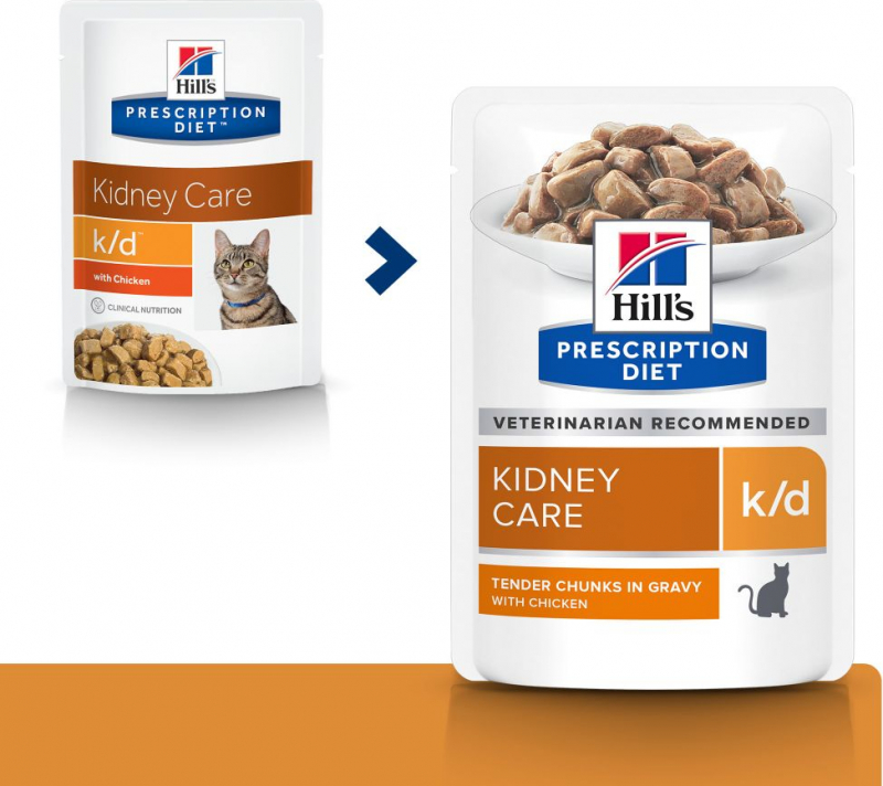 Sobres HILL'S Prescription Diet Feline K/D Insuficiencia renal