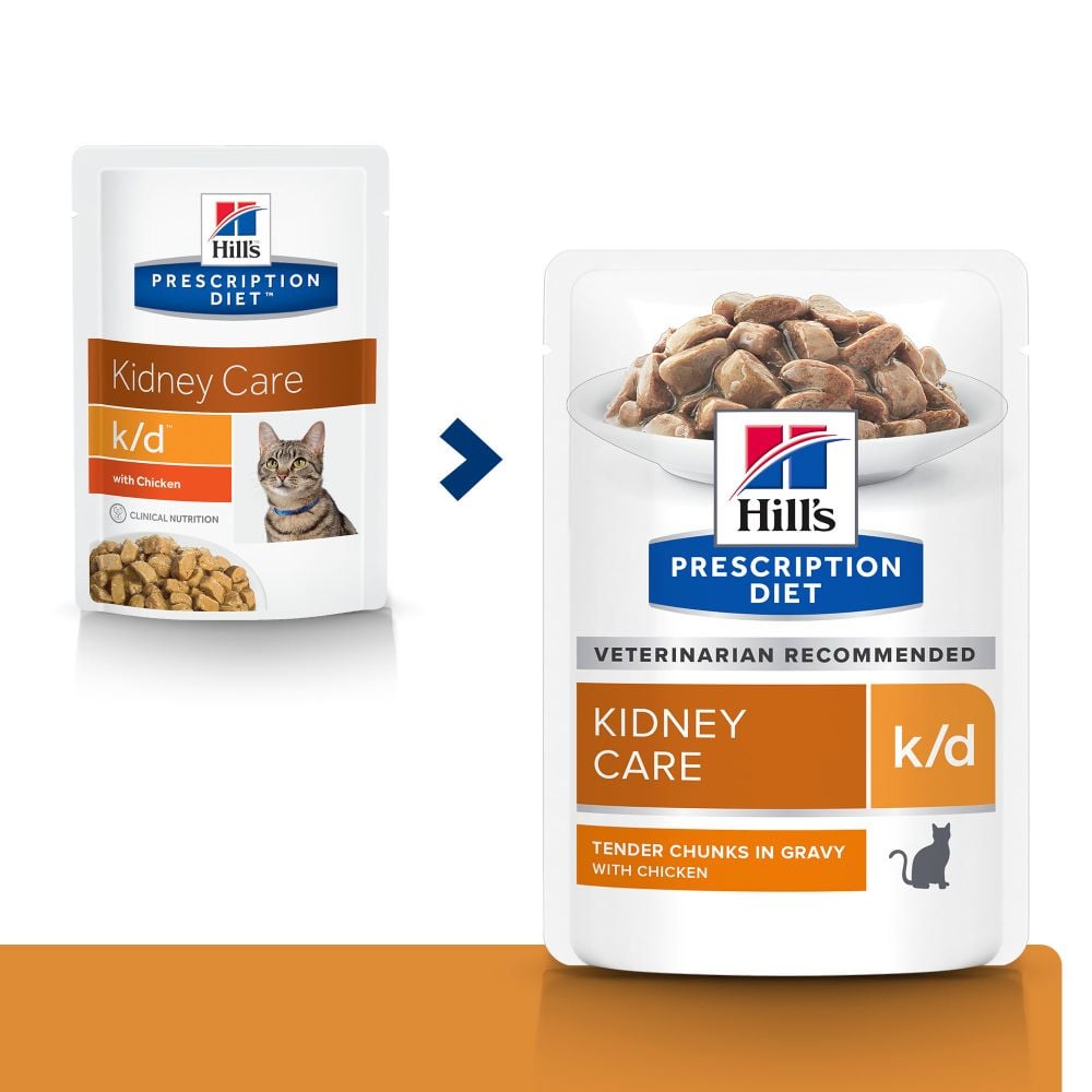 HILL'S Prescription Diet k/d Kidney Care sobres para Gatos - 3 sabores