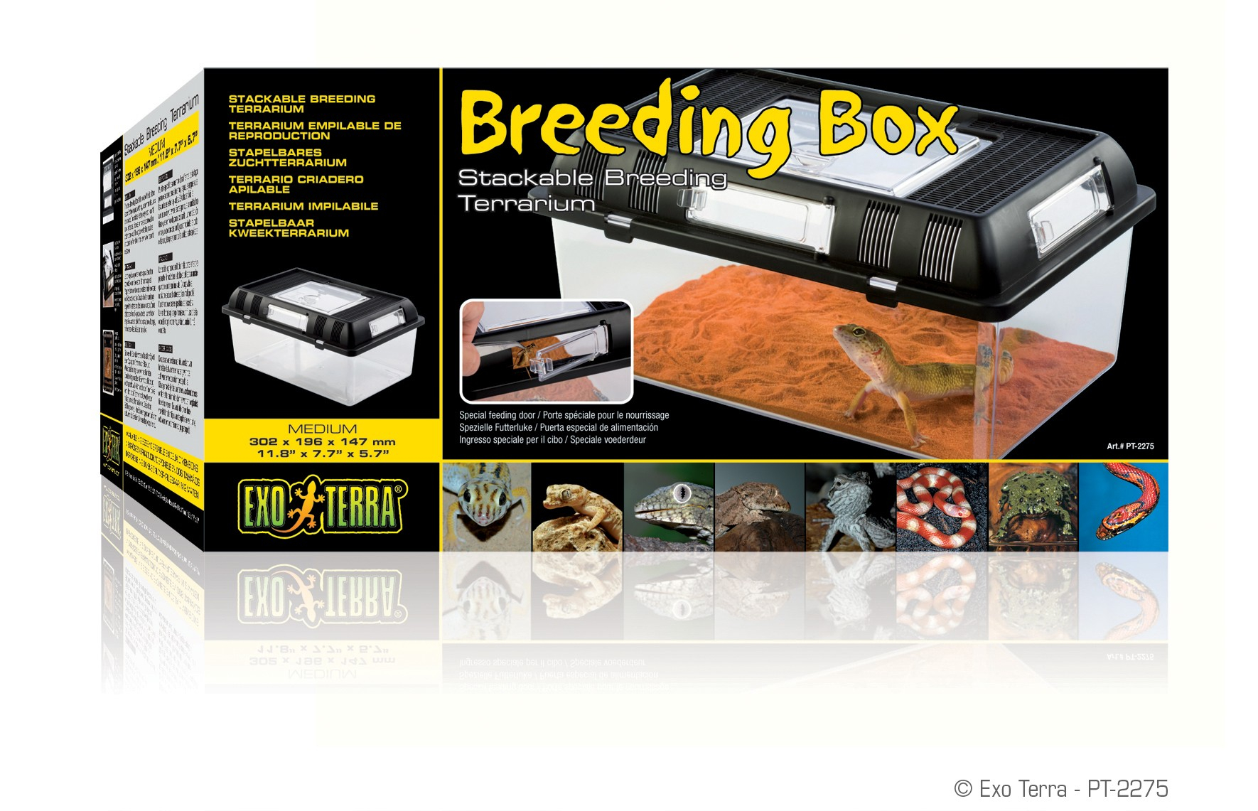 Caixa de criação para répteis Exo Terra Breeding Box - Vários tamanhos disponíveis