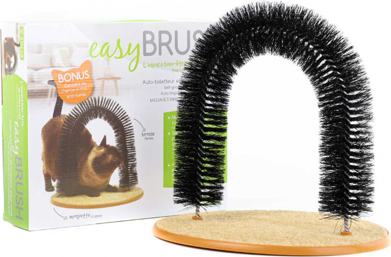 Cepillo masajeador para gatos Easy Brush con catnip