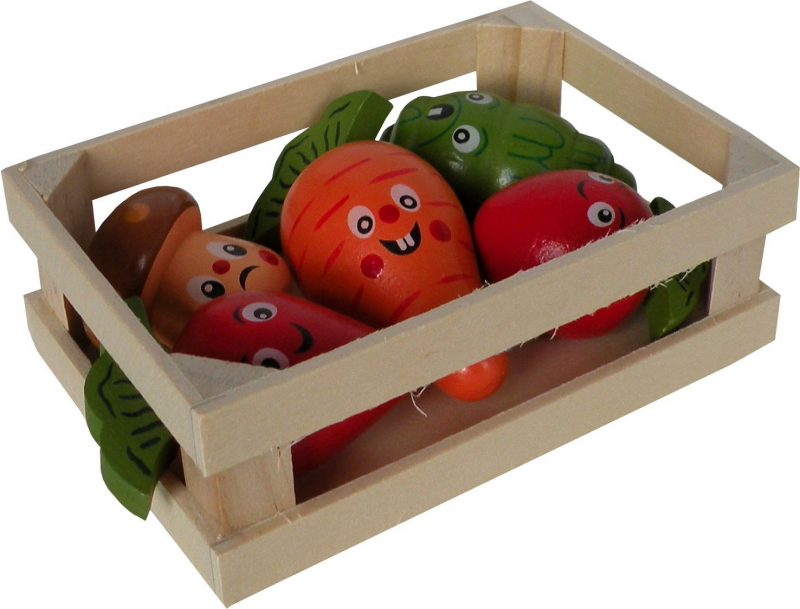 Caja de verduras de madera para roer TUTTI WOODY