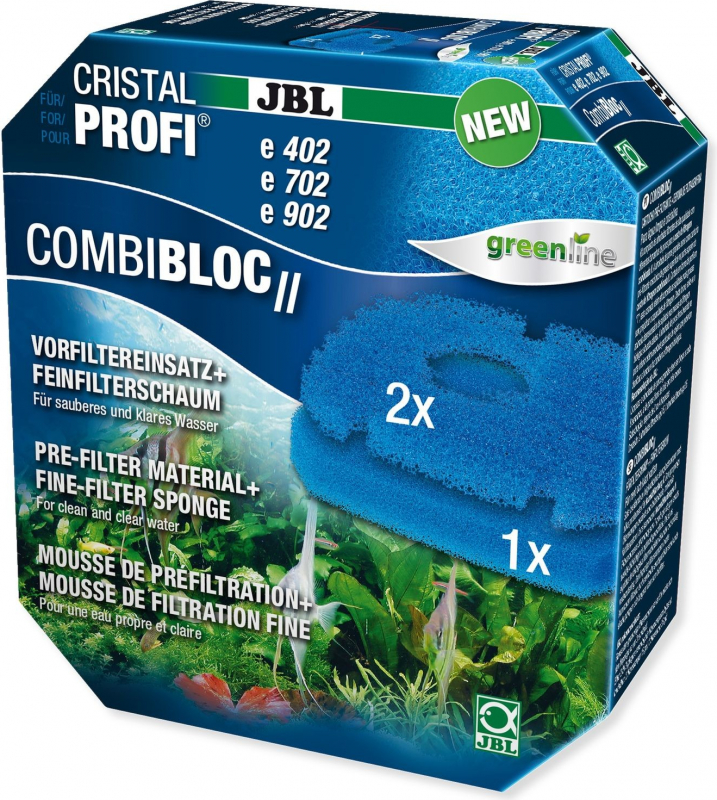 JBL CombiBloc II espuma filtrante e pré-filtro CristalProfi e