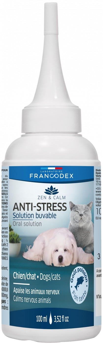 Francodex Gotas calmantes anti-stress para cão e gato