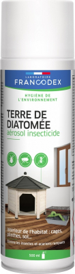 Francodex Aérosol insecticide habitat Terre de diatomée