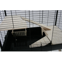 Cage pour lapin et grands rongeurs - H87,5 cm Zolux NEO Muki noire 