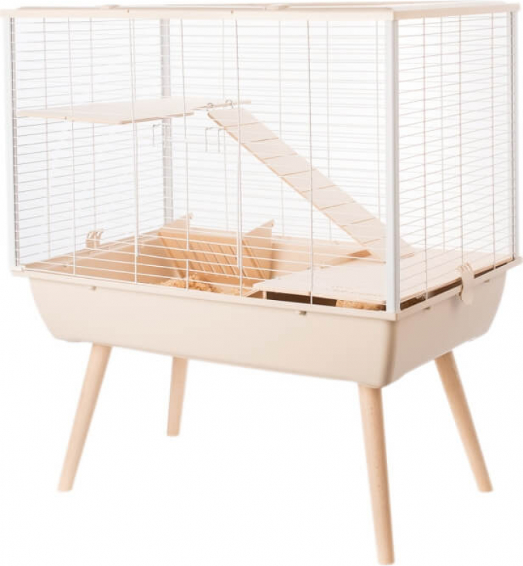 Cage pour lapin et grands rongeurs - H87,5 cm - Zolux NEO Muki beige