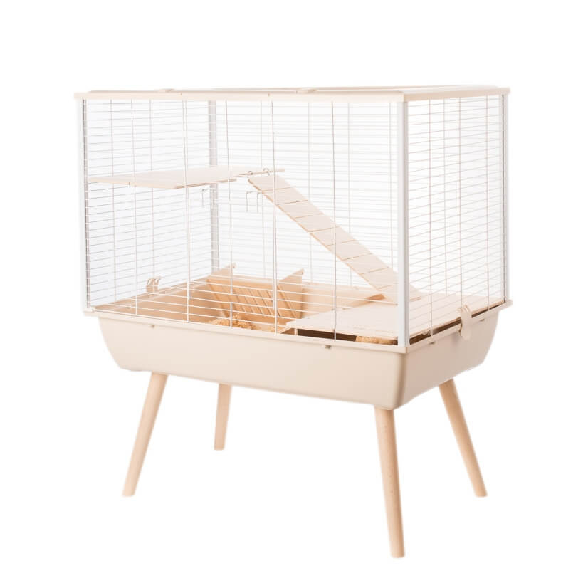 Cage pour lapin et grands rongeurs - H87,5 cm - Zolux NEO Muki beige