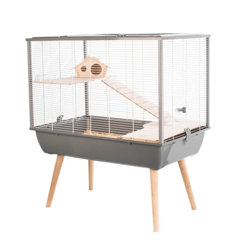 Animali Piccoli animali Habitat Vend cage hamster grise gabbie e accessori 