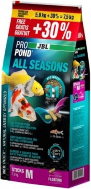 Alimento para peces de estanque JBL ProPond All Seasons M 5.5 KG + 30% de regalo