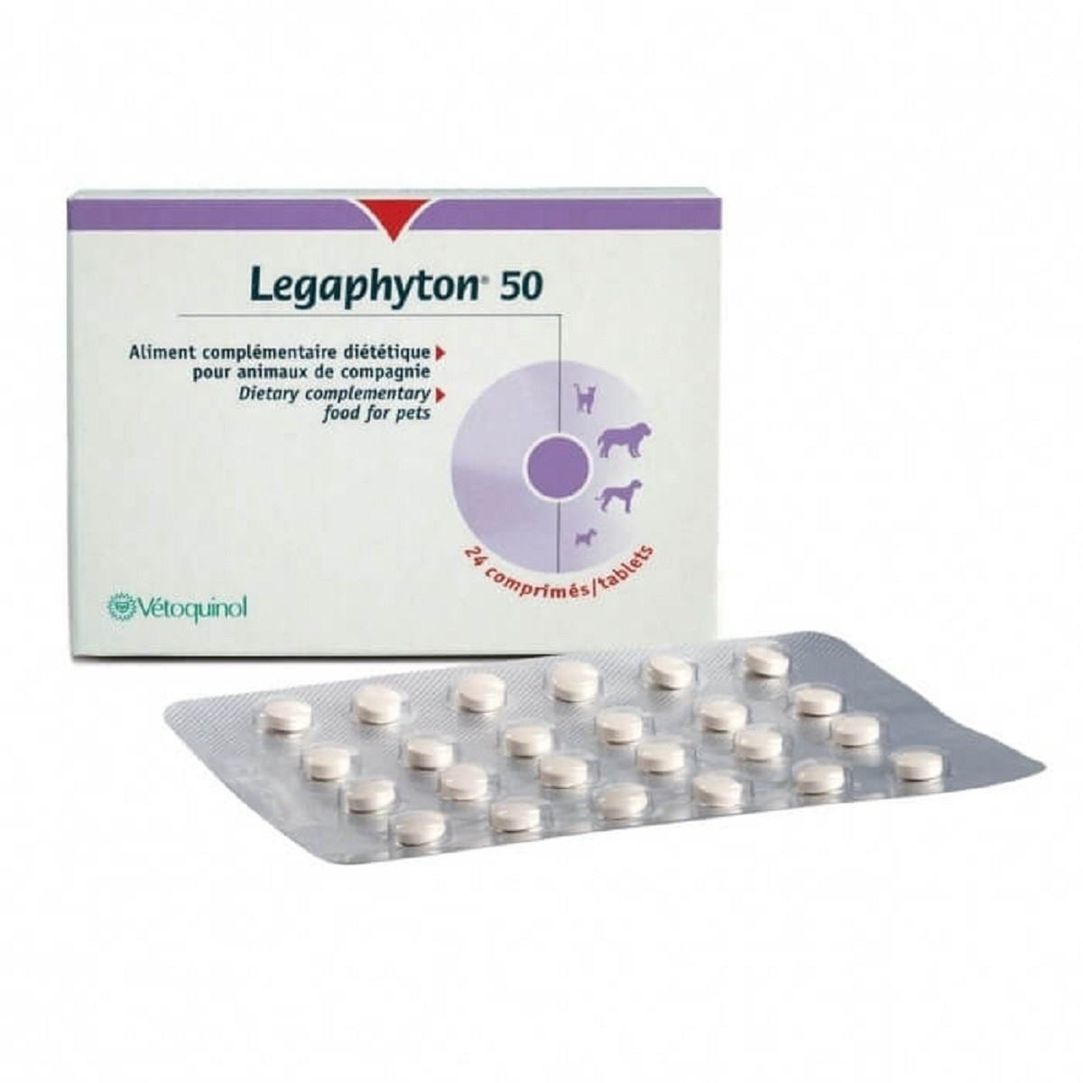 Legaphyton 50 Vetoquinol complemento para insuficiência hepatico para cão e gato