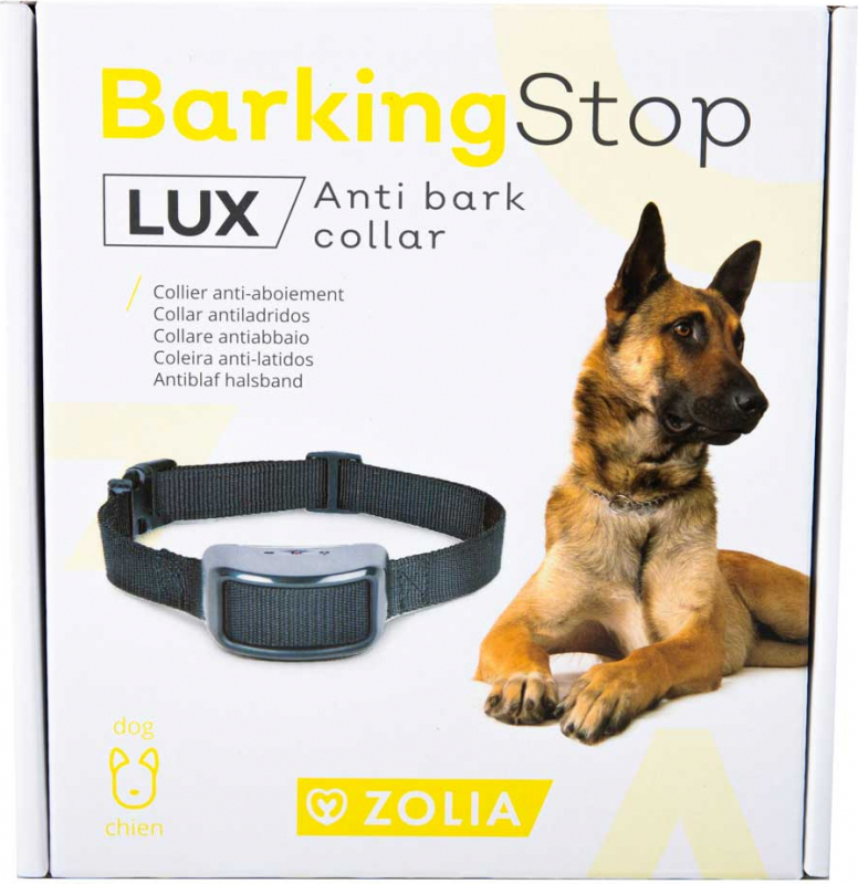 Collier anti-aboiement Zolia Barking Stop Lux - son et Stimulations électrostatiques