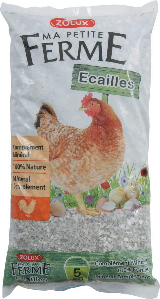 Alimento complementario mineral natural Escala para galinhas
