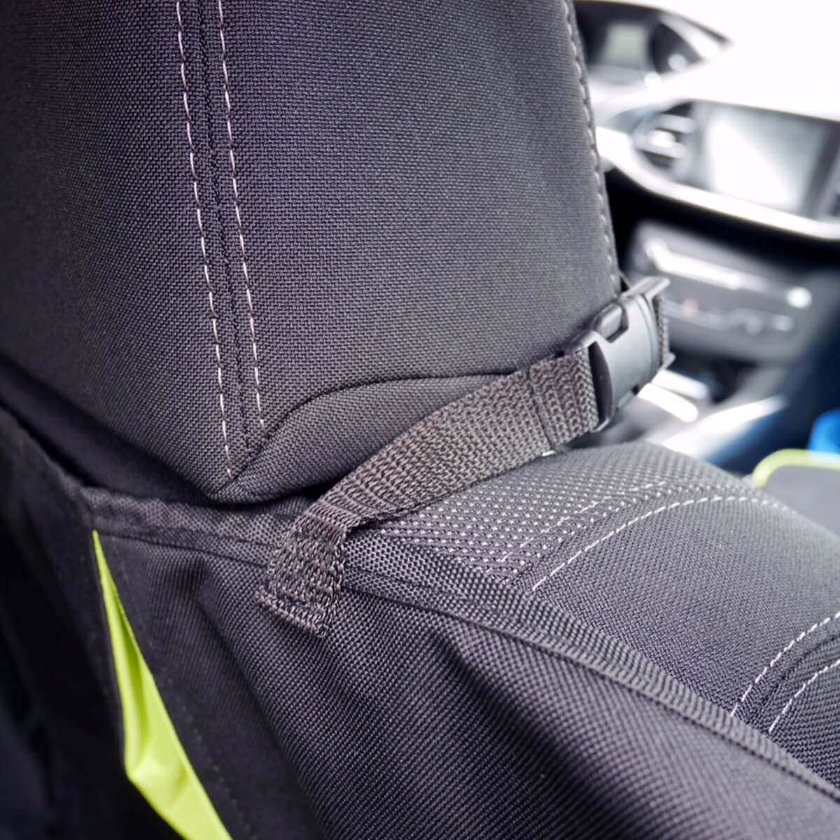 Juste de siège avant de voiture en polyester, housse de protection