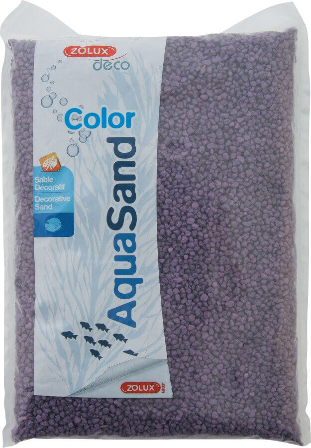 Areia para aquários Aquasand Color violeta ametista