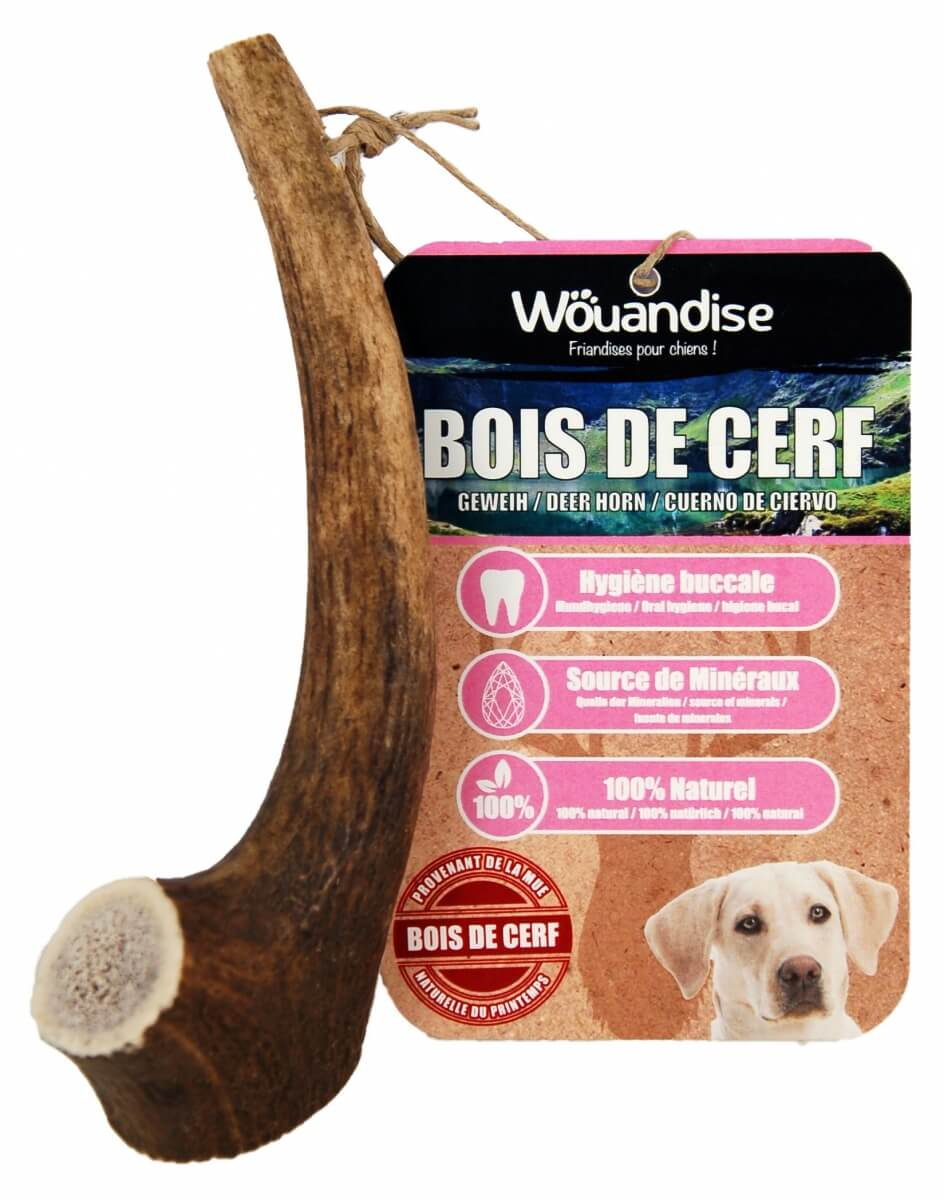 Natural Dog Treats – Corno di Cervo per Cani 100% Naturale – Osso di Cervo  per Cani –