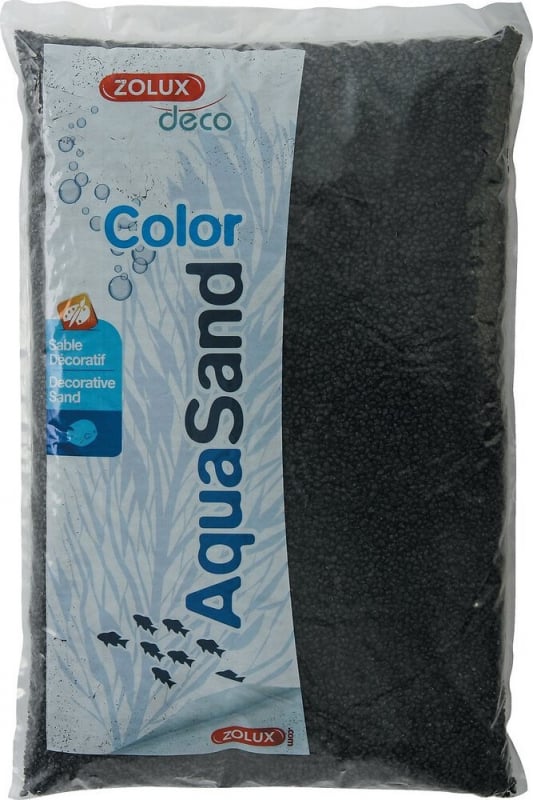Arena negra para acuarios Zolux Aquasand Color