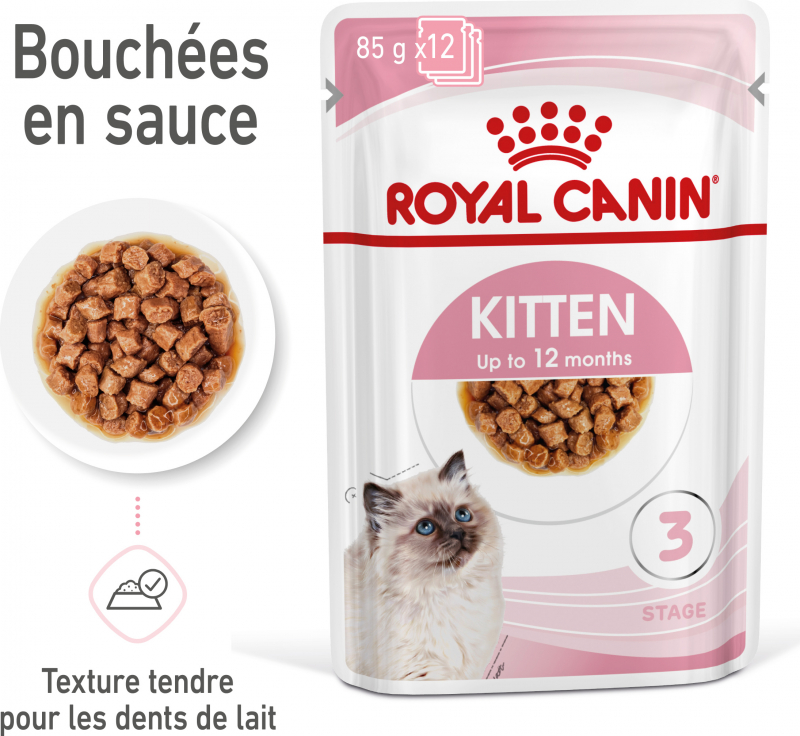 ROYAL CANIN Instinctive Kitten bouchées en sauce pour chaton