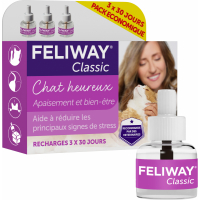 Pack 3 navullingen voor Feliway Classic