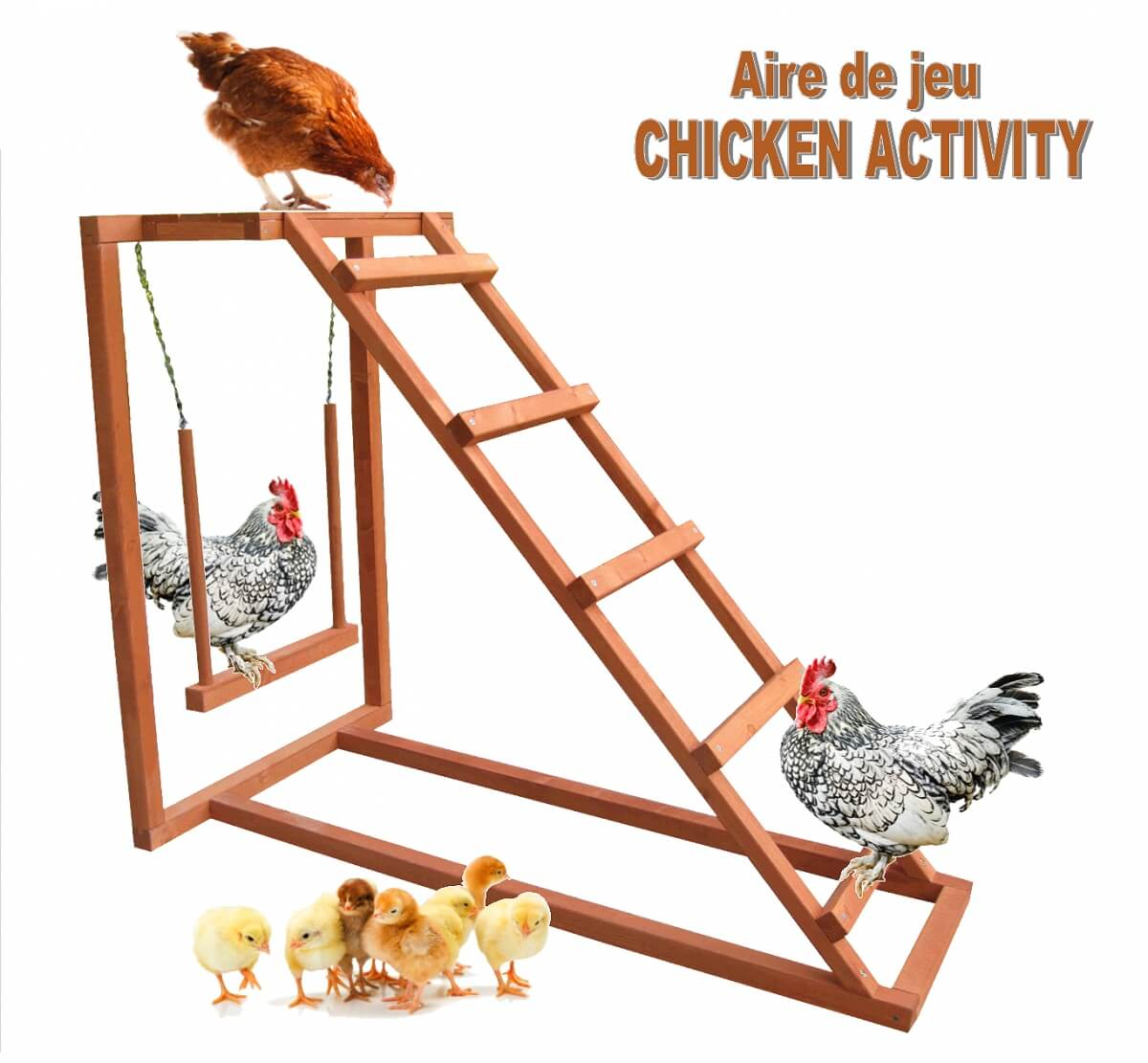 Aire de jeu Chicken Activity pour poules