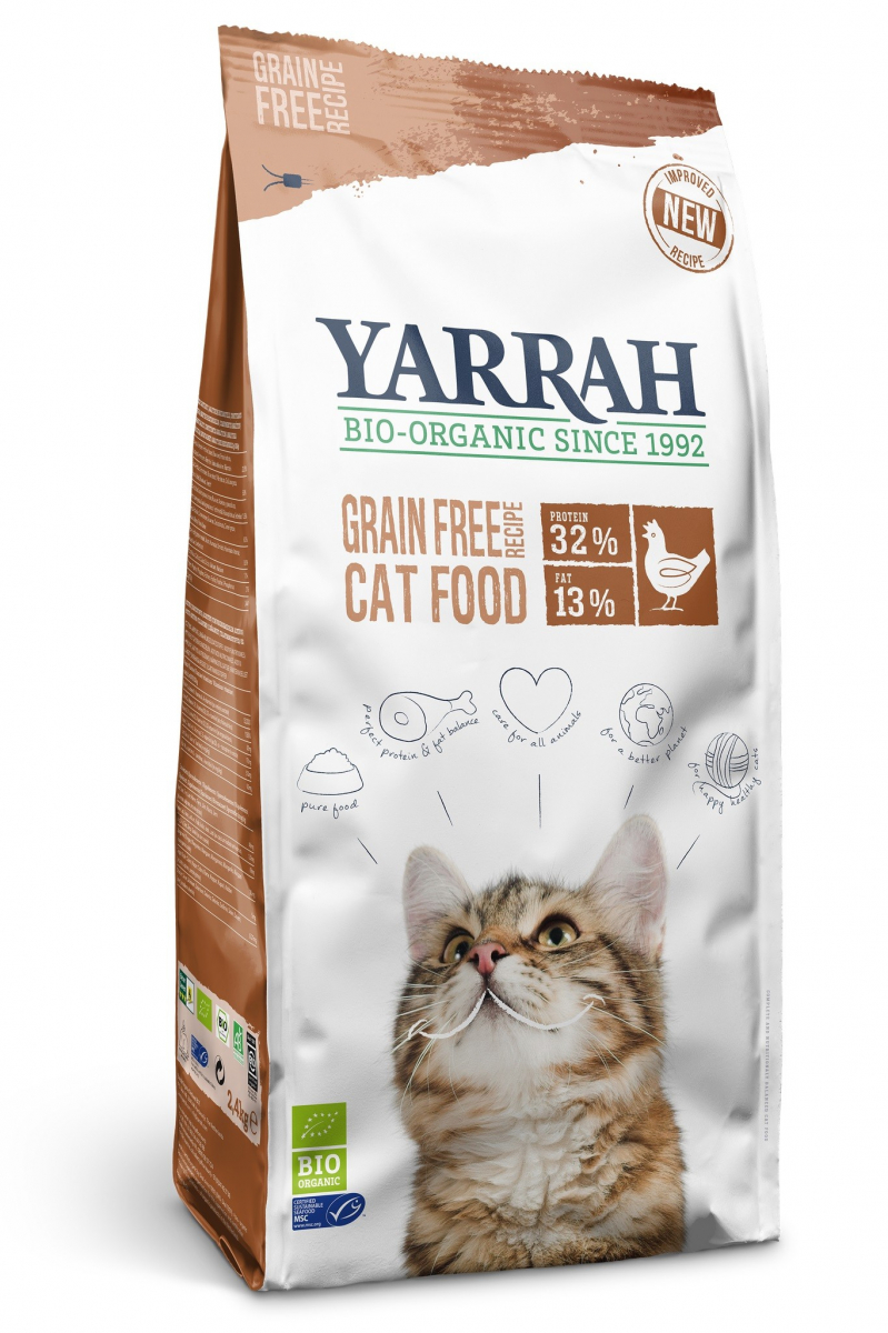 Yarrah Bio Pienso para gatos adultos con Pollo sin cereales
