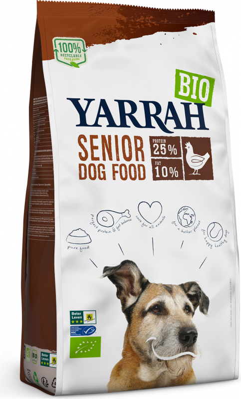 YARRAH Bio Senior con Pollo per Cani Anziani