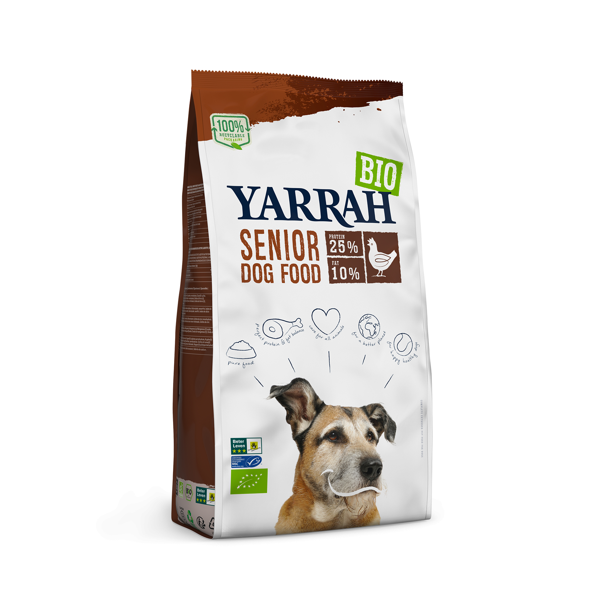 YARRAH Bio Senior de frango para cão sénior