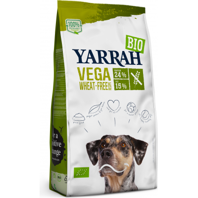 YARRAH Bio Vega 100% Végétarien et Sans Blé pour Chien Adulte