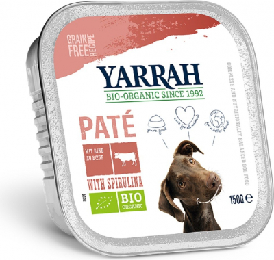 Yarrah Bio Paté 150g para perros adultos - 4 recetas para elegir