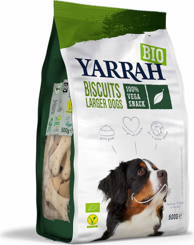 Friandises YARRAH Bio Biscuits Vega pour Chien Adulte
