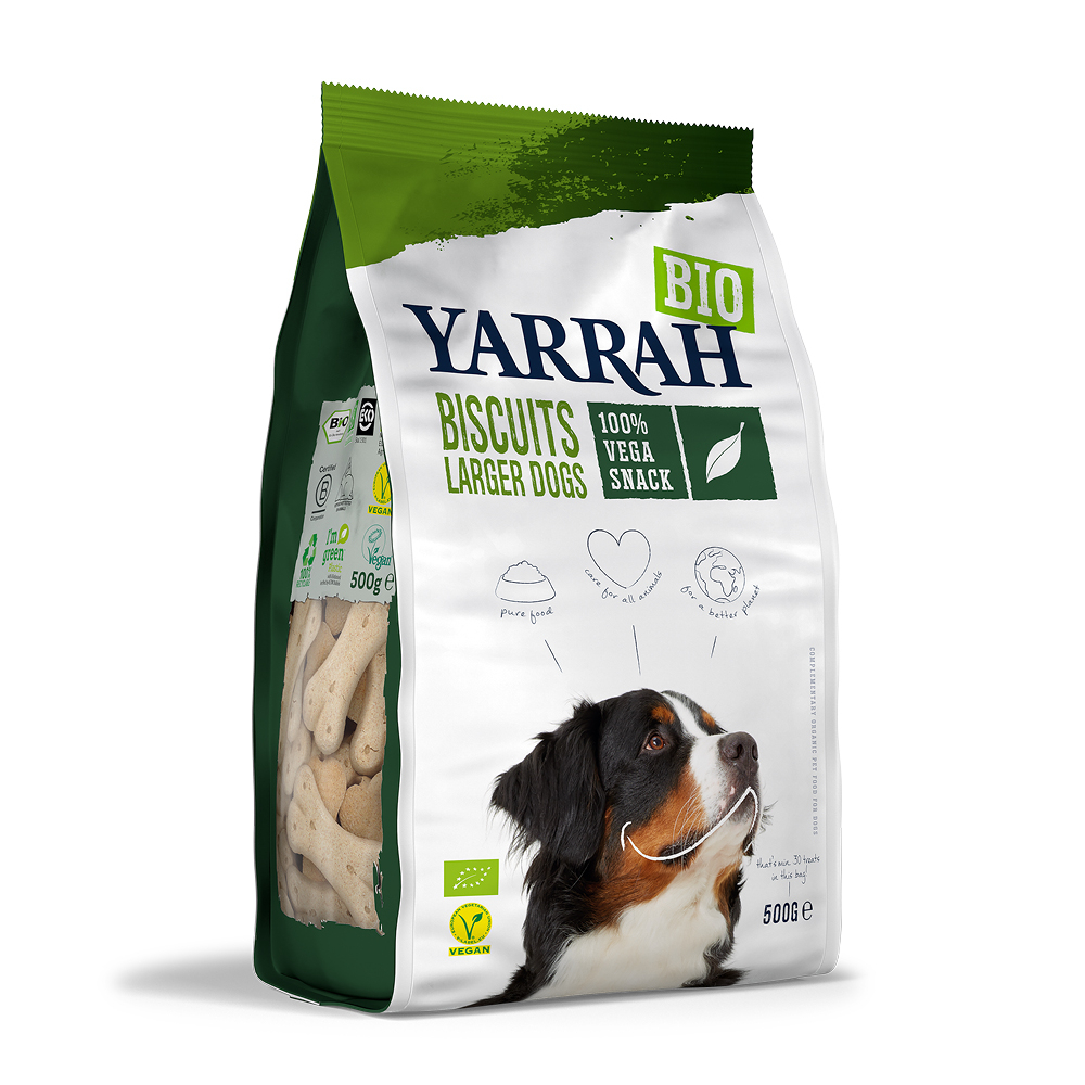 Guloseimas YARRAH Bio Biscoitos Vega para cão Adulto
