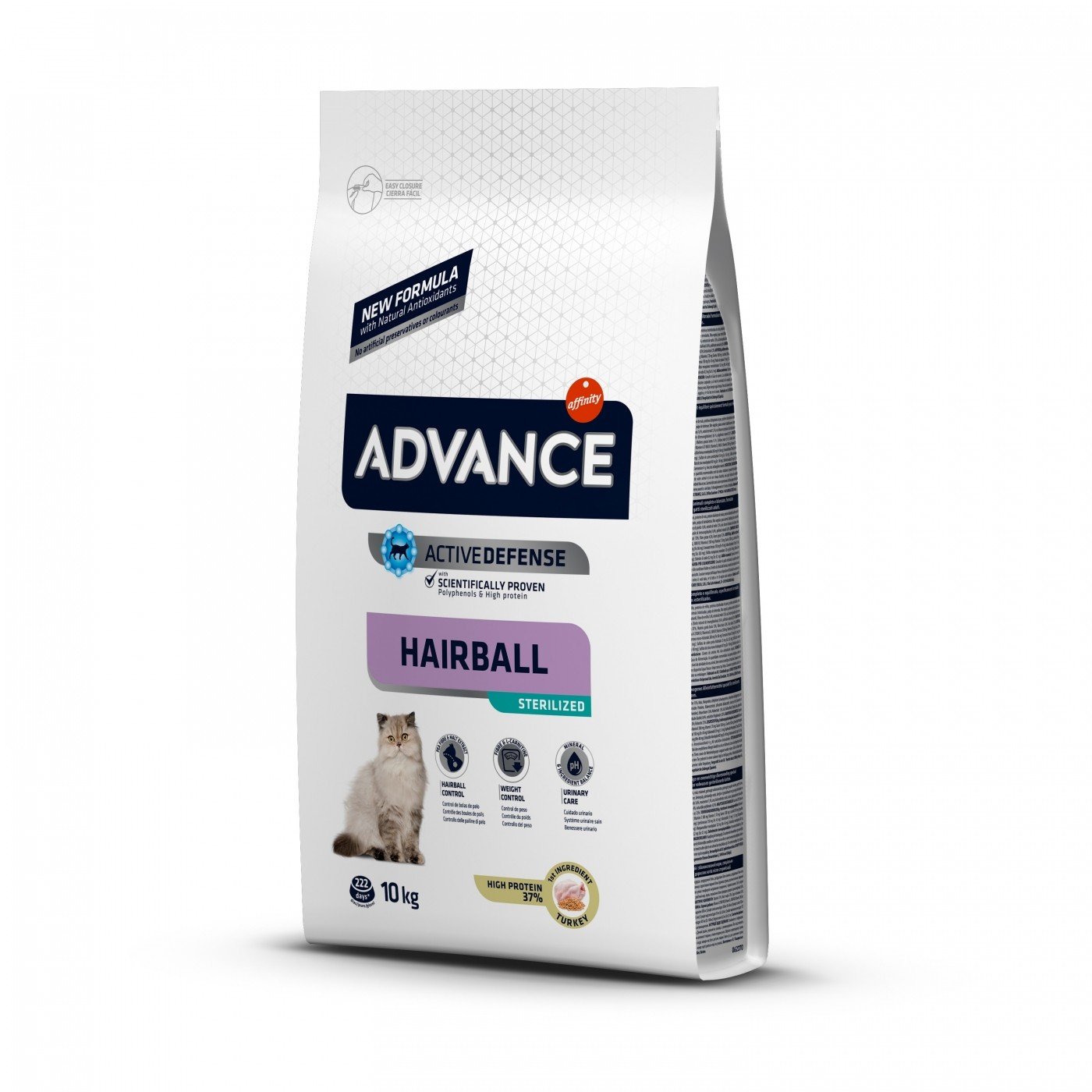 Advance Sterilized Hairball mit Pute für erwachsene sterilisierte Katzen