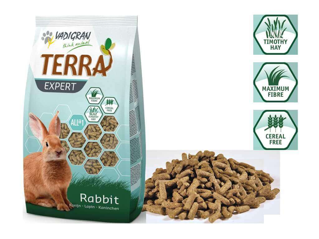 TERRA Expert in extrudierter Form für Kaninchen