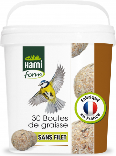 Carton De Boules De Graisse, Coffret Nature - Hamiform - Pour oiseaux -  cartonde 130 boules Hami Form