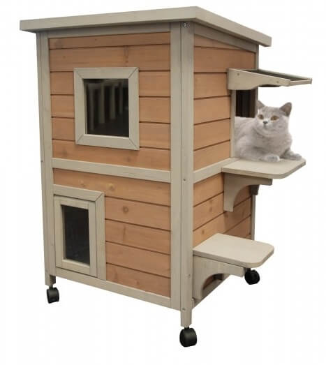 Casa de exterior para gato 