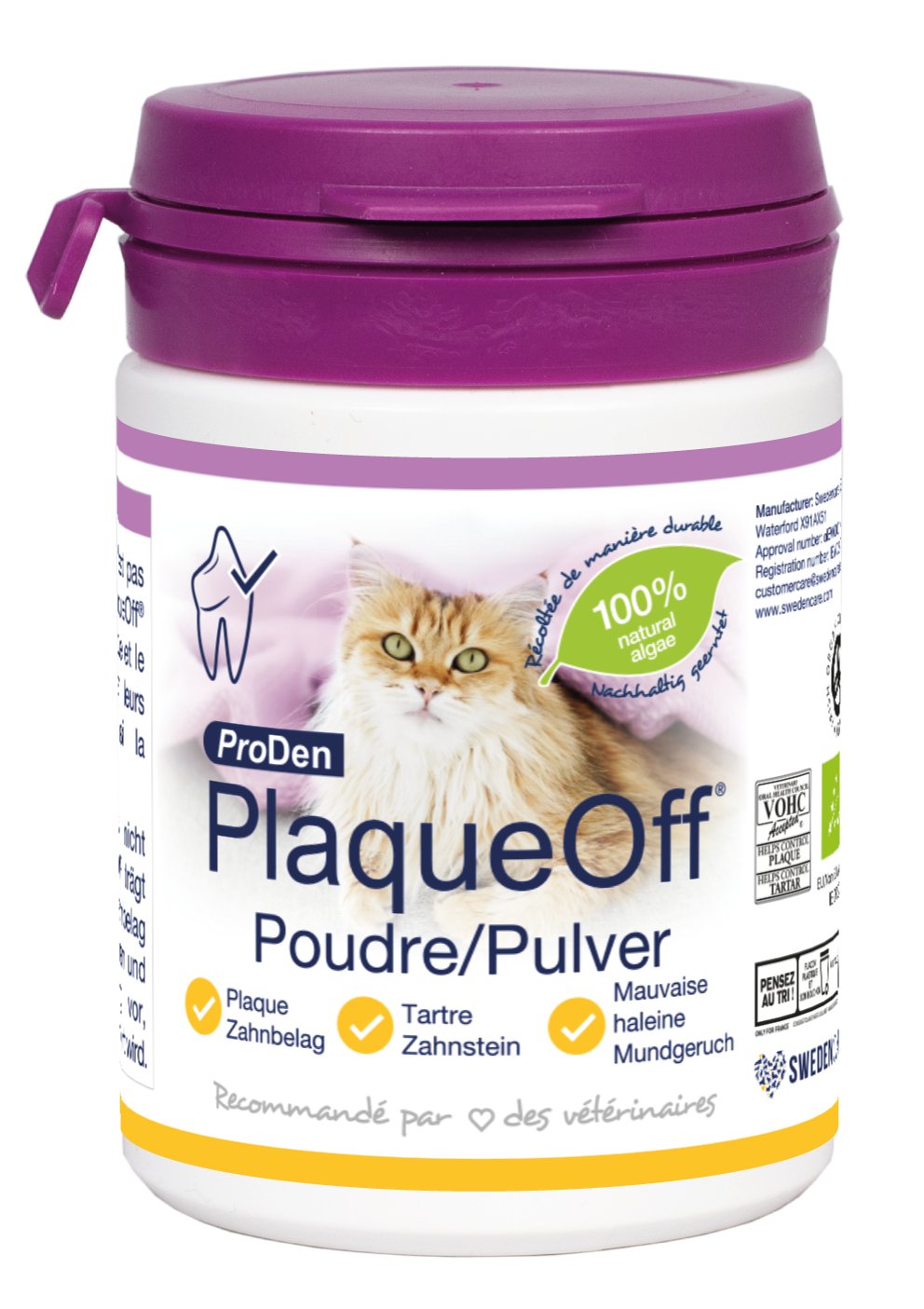 PlaqueOff ProDen Pó para gatos