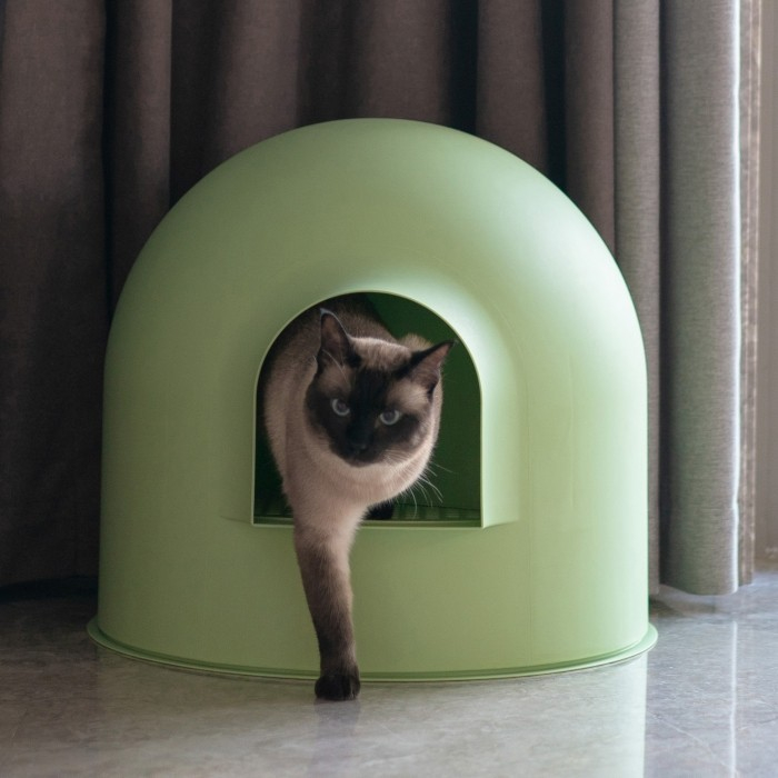 Maison De Toilette Pidan Igloo Avec Pelle Plusieurs Coloris