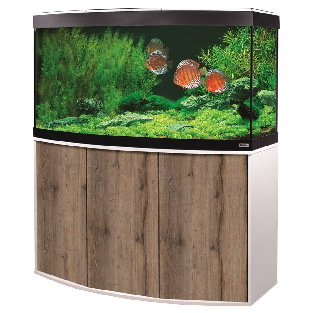 Aquarium und Möbel Fluval Vicenza LED 260L Farbe Eiche und