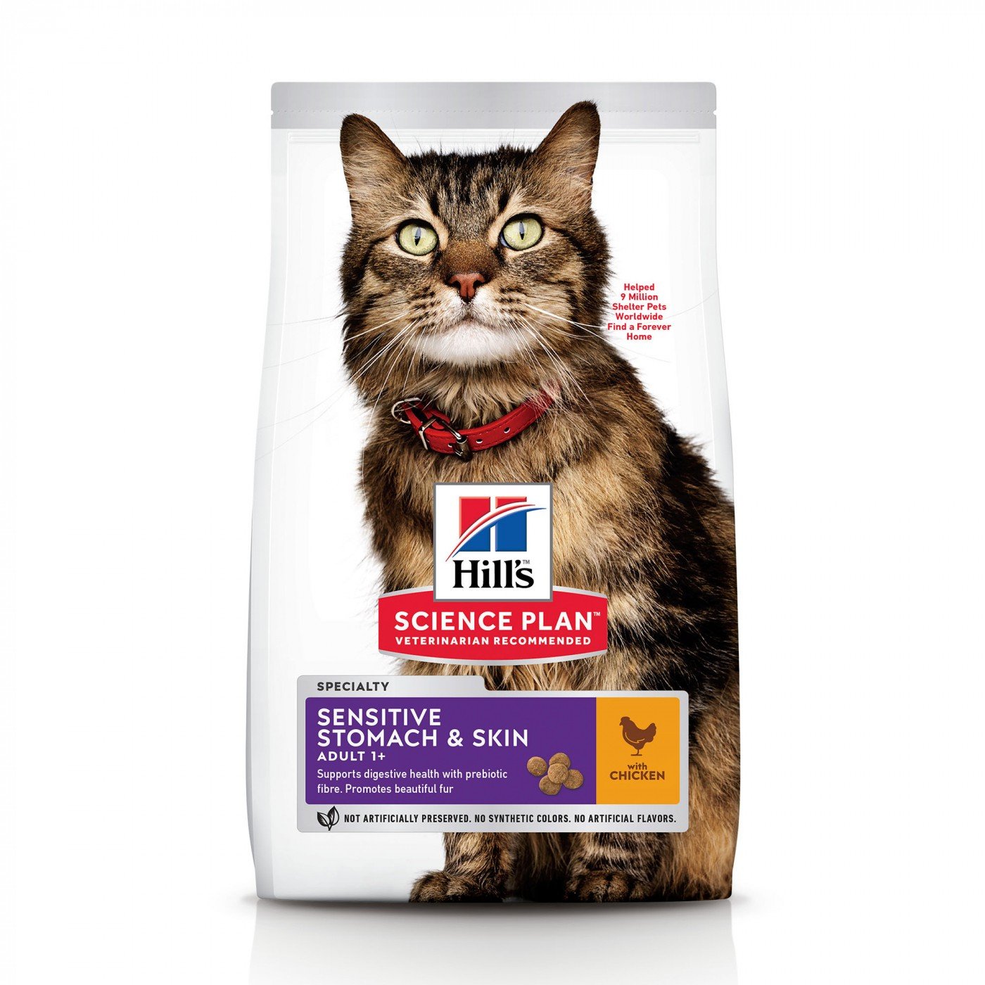 Hill's Science Plan Sensitive Stomach & Skin croquettes pour chat au poulet