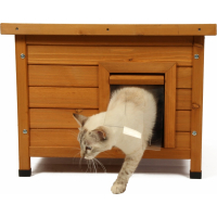 Casota de exterior em madeira Twixie Zolia para gatos ou pequenos animais
