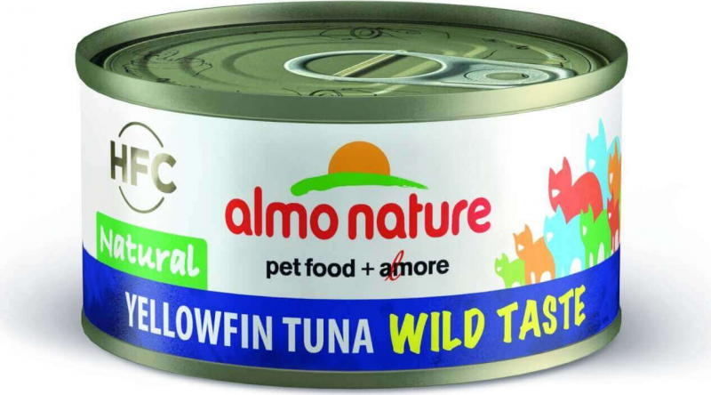Pâtée Almo Nature HFC Wild Taste au Thon Sauvage pour Chat - en Gelée ou Naturelle