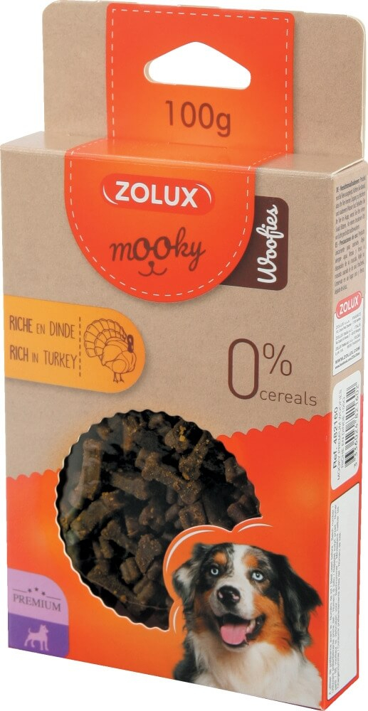Snack per cani MOOKY premium con tacchino senza cereali