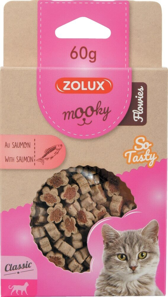 Snack per gatti MOOKY Mini fiori al salmone