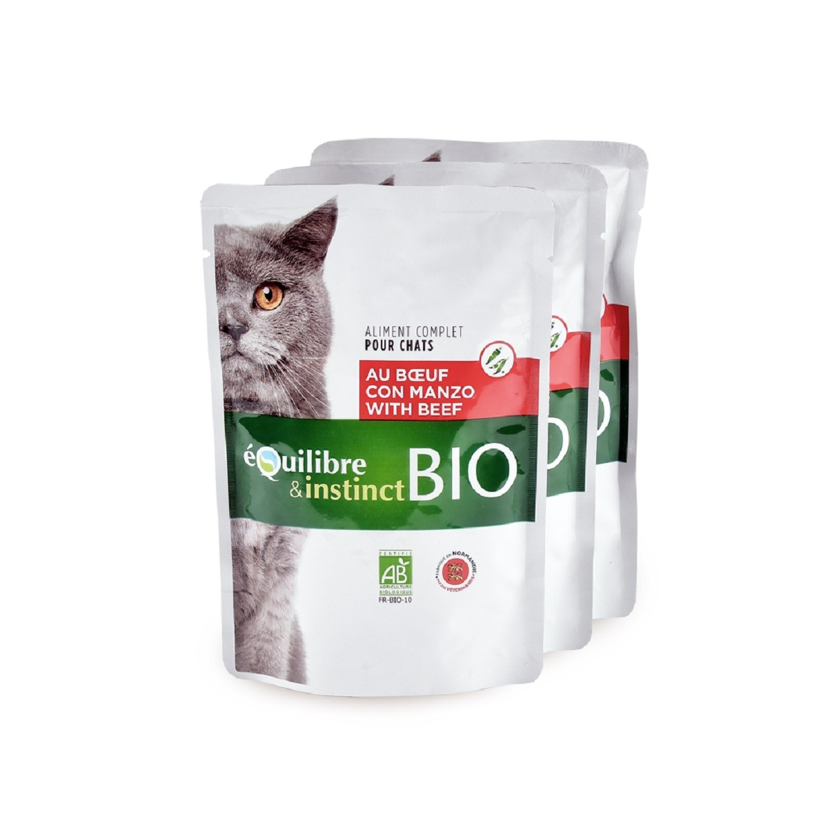 Equilibre & Instinct BIO Ternera Comida húmeda ecológica para gatos